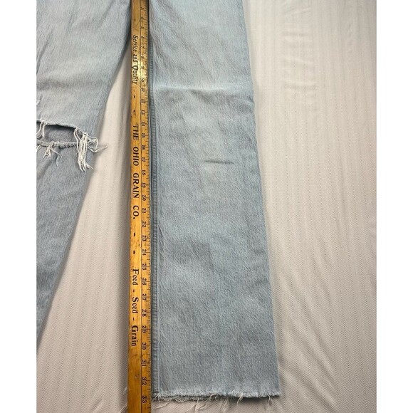 Abercrombie & Fitch 90’s Relaxed High Rise Jeans Womens Size 27/ 4 Long Wide Leg - Picture 6 of 10